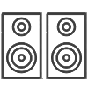Fitness 1 amount of hot tub speakers icon