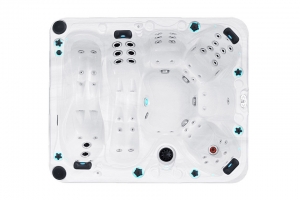 Desire passion spa hot tub from the pure collection side view