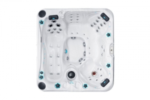 Pleasure passion spa hot tub from the pure collection side view