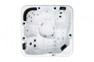 Relax passion spa hot tub from the pure collection side view